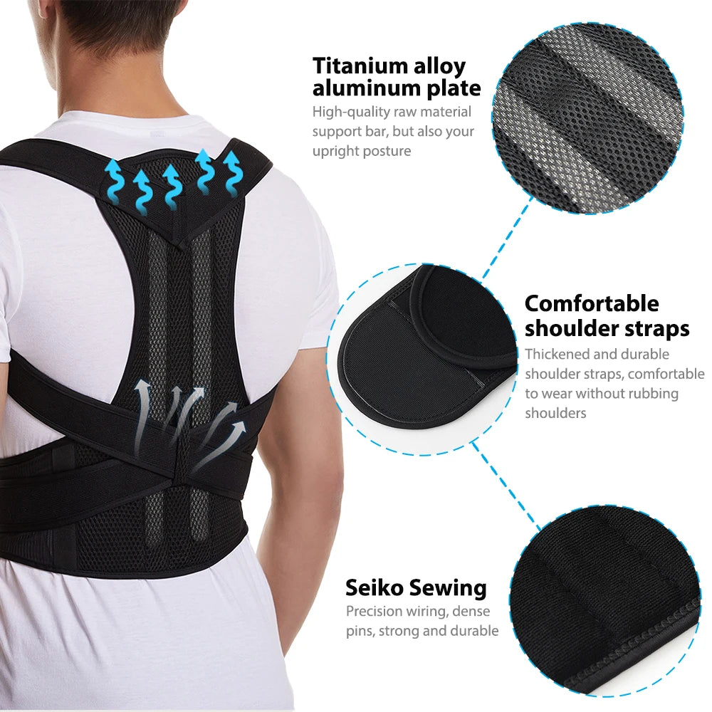 Posture Corrector  Adjustable Back Lumbar Support